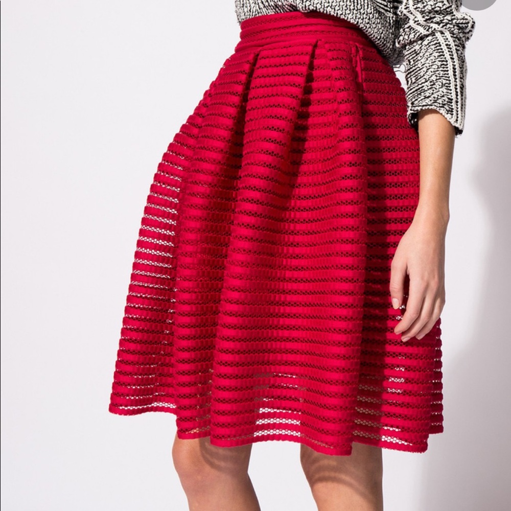 Marje Red/Pink Full Skirt